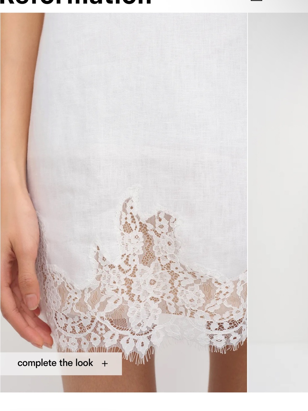 Reformation Jessalyn Linen Dress - Picture 2 of 9